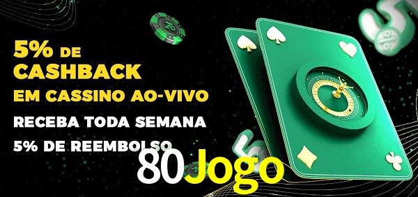 Promoções do cassino ao Vivo 80Jogo